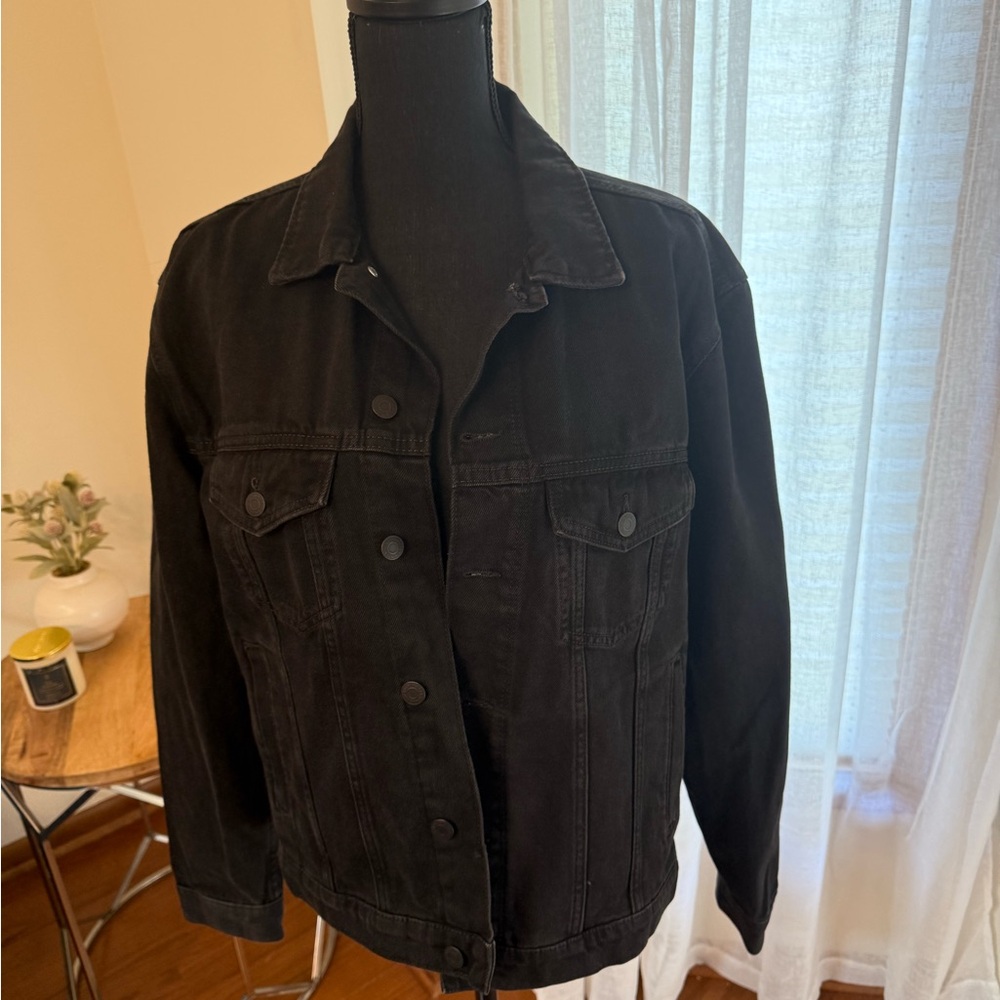 Classic Black Denim Jacket